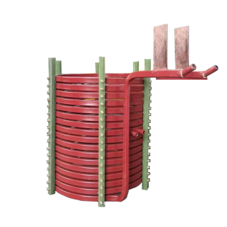 中頻爐，感應爐，中頻電爐，感應電爐中感應線(xiàn)圈的作用：(洛陽(yáng)萬(wàn)峰工業(yè)爐)